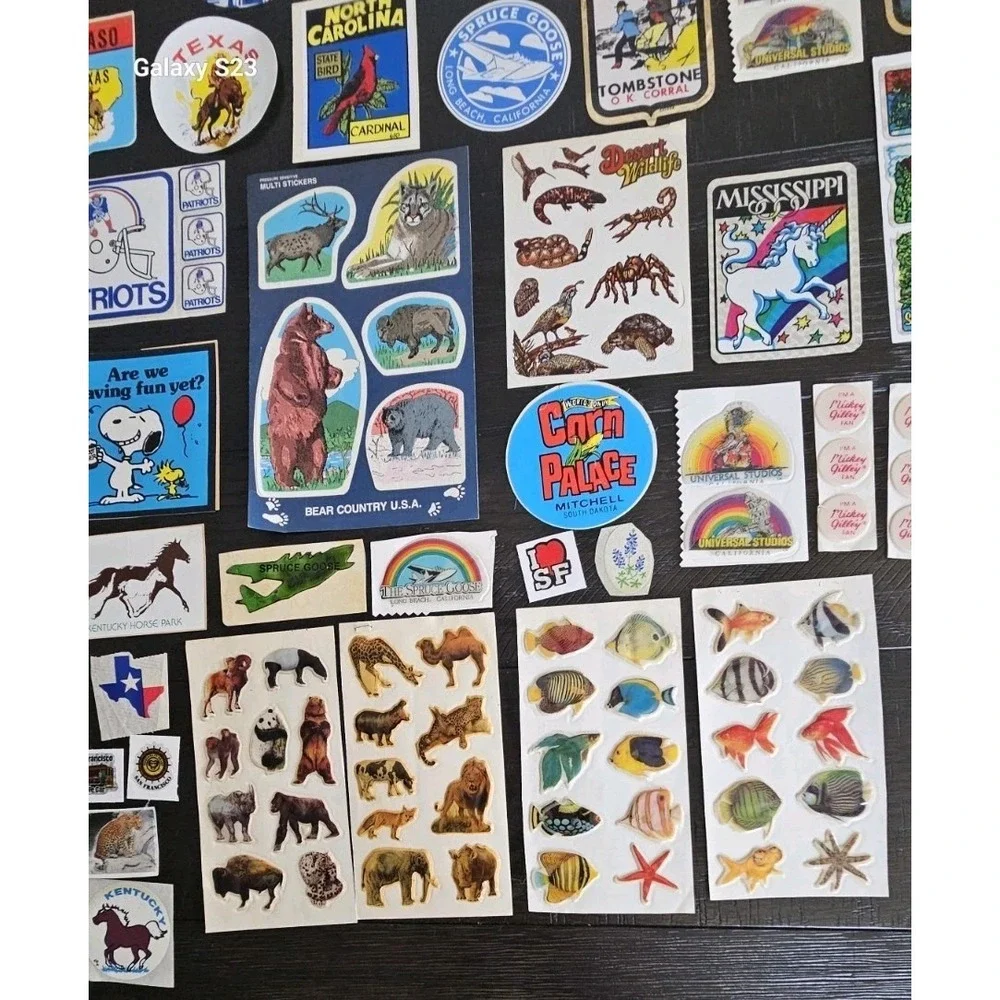 Vintage USA Travel Luggage Sticker Collection Huge Lot Of 167 Some Sheets
